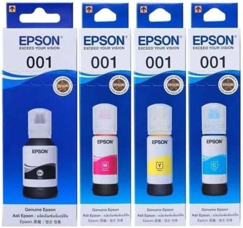 Epson 001 Ink 4 Colors for (L4150,L4160,L6160,L6170,L6190) (Set of 4)