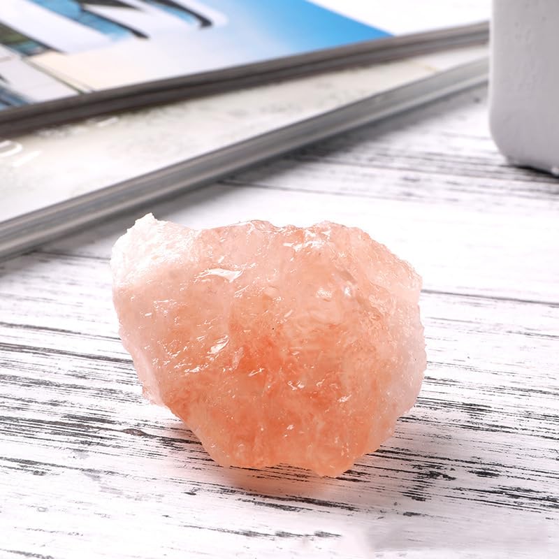 NIBHZ Duży surowy sól kryształ szorstki kwarc himalajski naturalny pomarańczowy sól kamień kryształowy Kamień Minerałowy Kryształy Kryształy i kamienie,1000g