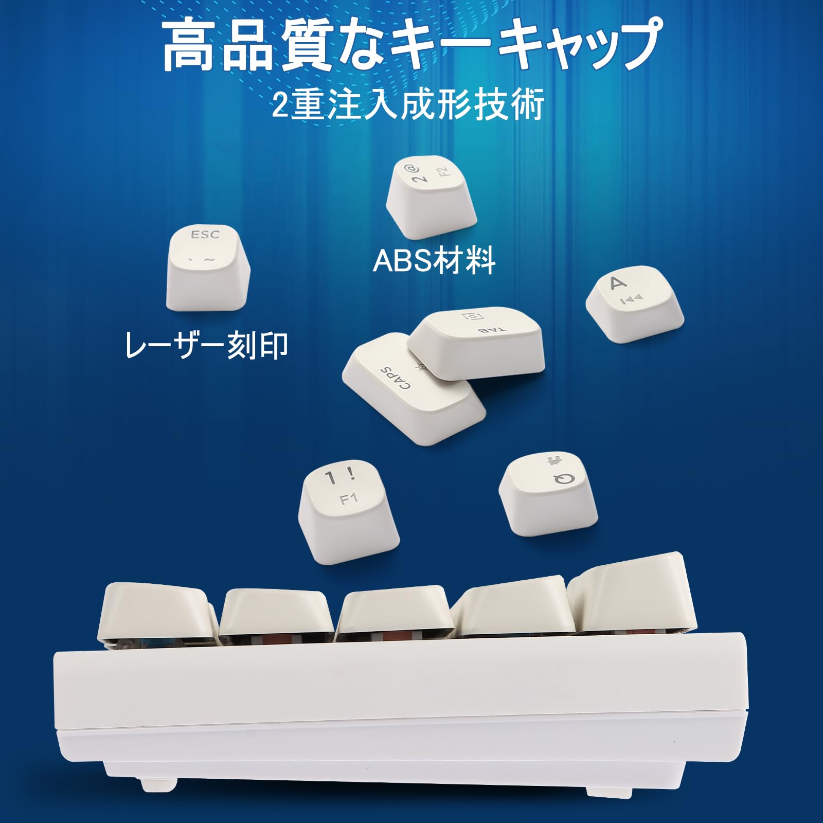 【2月】KeMi Amazon | ゲーミングキーボード メカニカル式 赤軸を採用 61キー Type