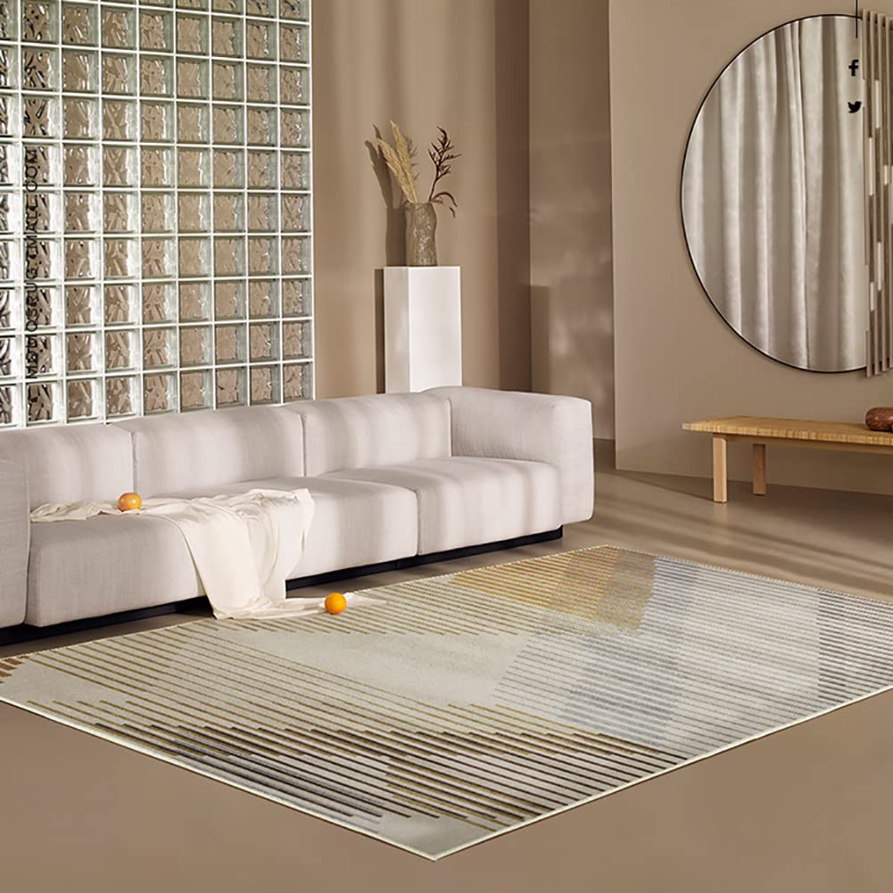 Tapis de zone facile à nettoyer Ruby Lil tapis lavable moderne pour salon sans taches