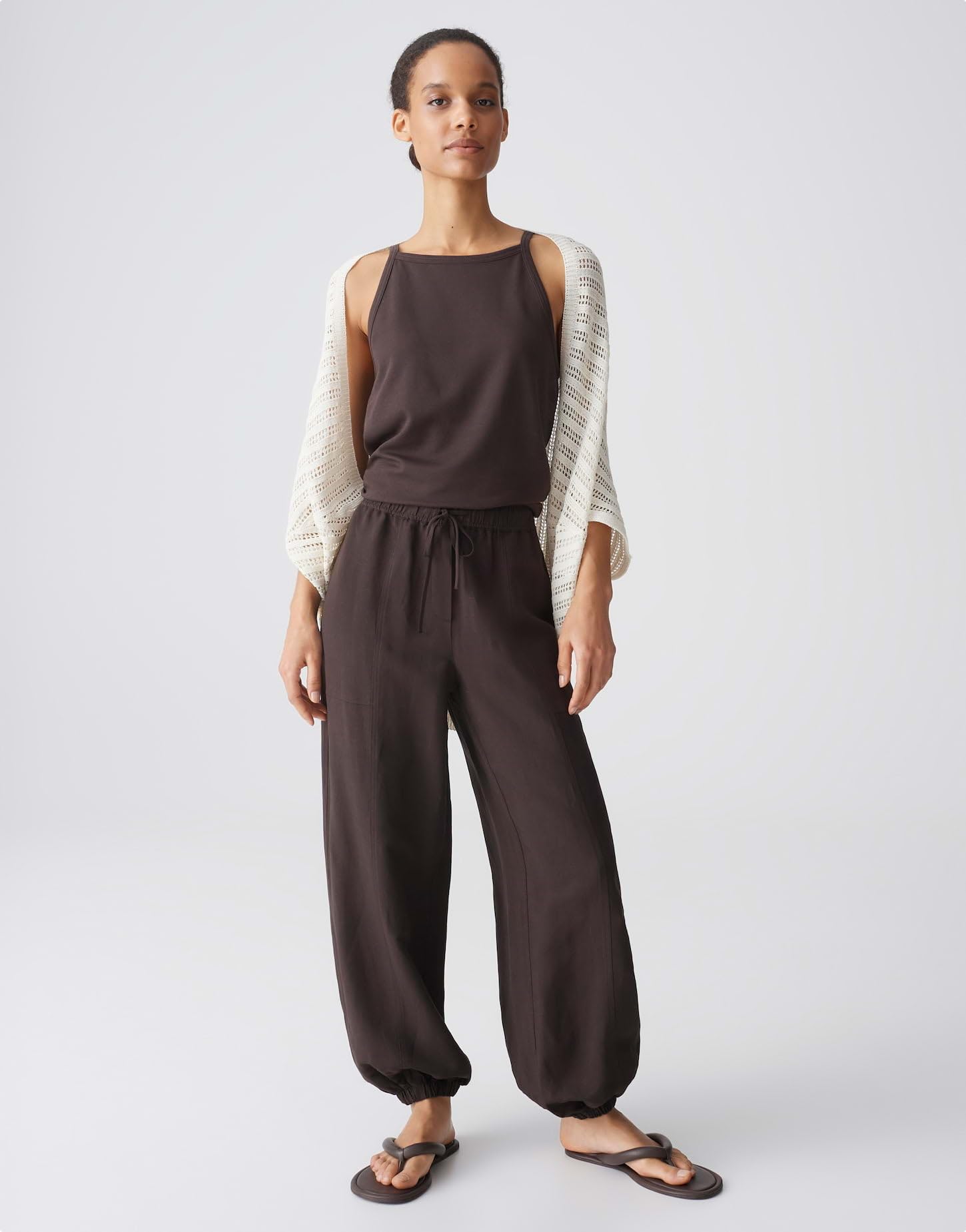 OPUS Damen Poncho/Cape | Sommerliches Cape aus Feinstrick