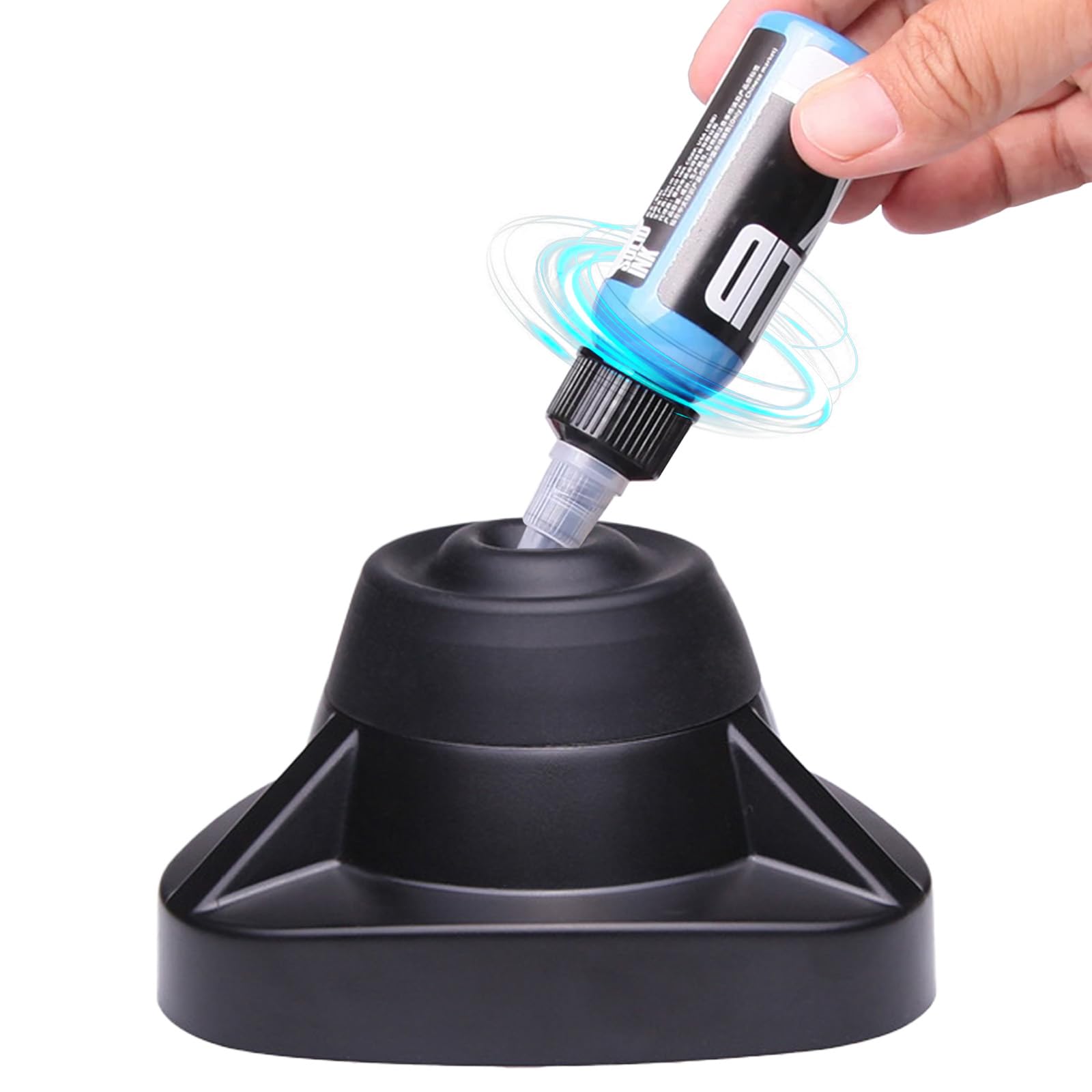Mini Vortex - Batidora eléctrica para tubos de ensayo, tintas, pigmentos y esmalte de uñas (mezclador multiusos, 10000 rpm)