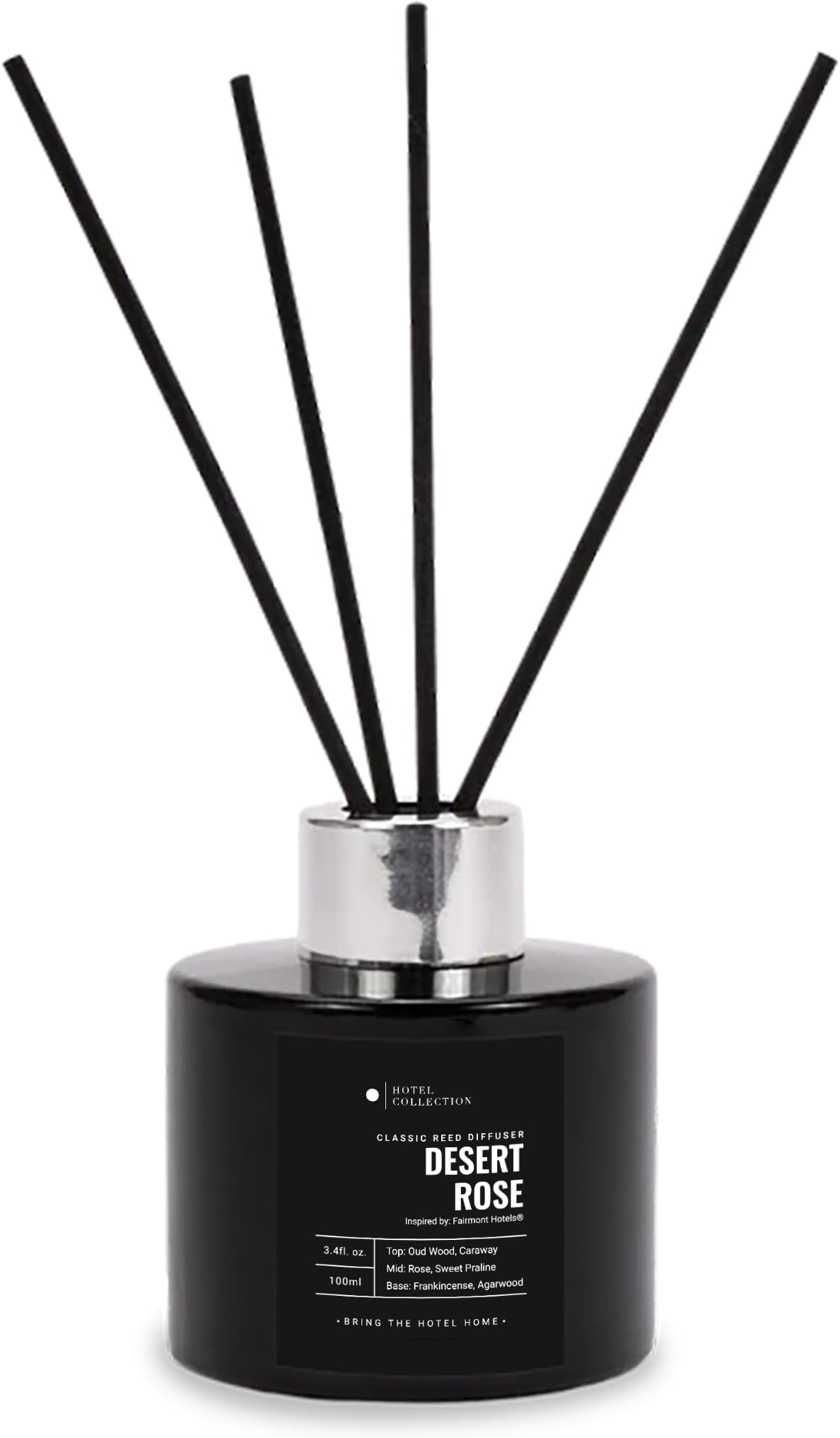 Desert Rose Reed Diffuser Set,Luxury Hotel Inspired Home Diffuser, Lasting 4 Month Longevity, 100mL
