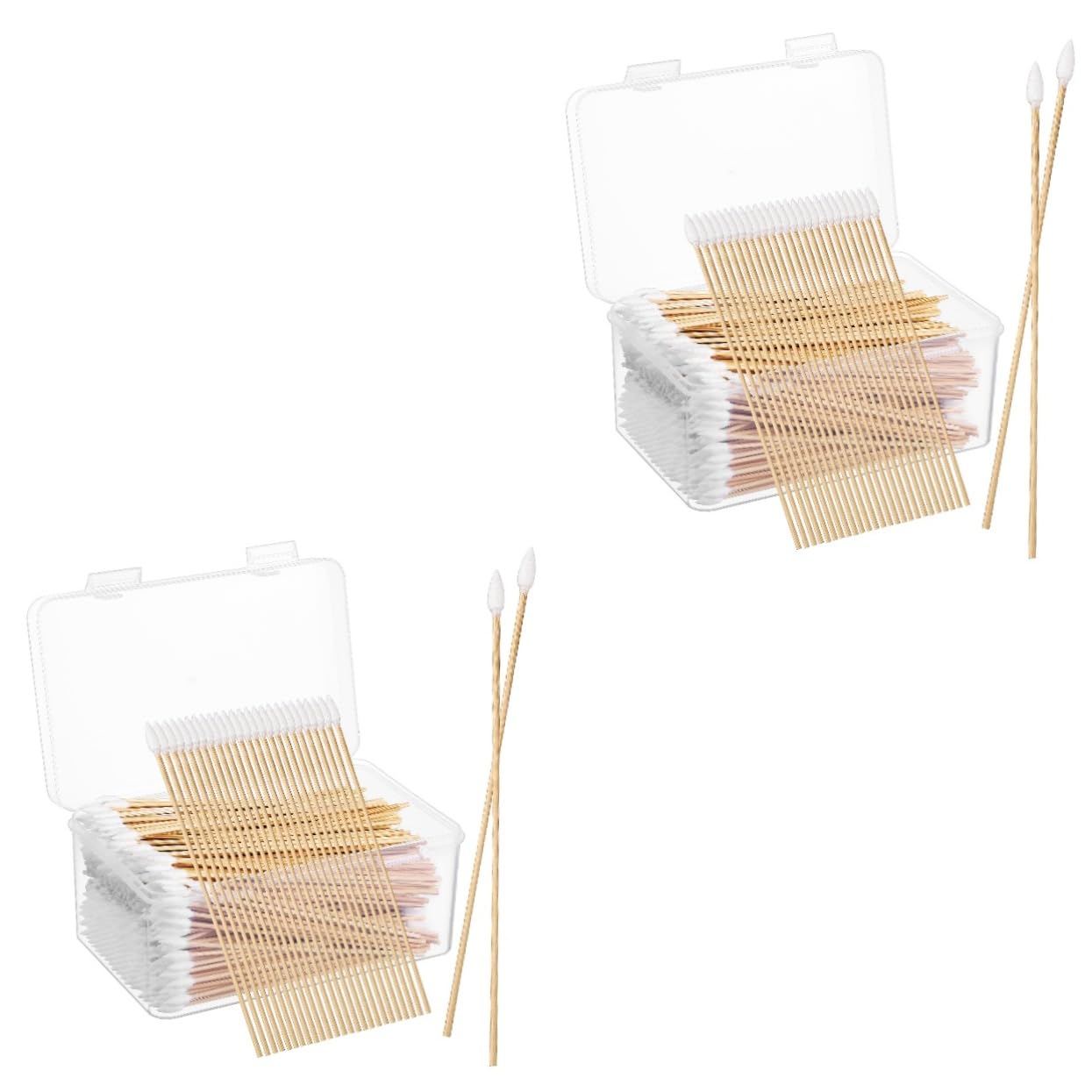 Healeved 1000pezzi Precisione Swabs Per Orecchie Applicatori Titolati Per e Unghie Versatili Per e Precisa