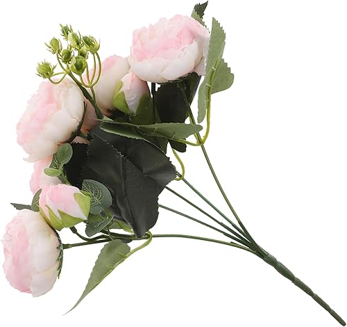 Miniatura 6 de Garneck 2pcs Artificial Peony Bouquet Bouquets for Wedding Bouquet for Bride Wedding Flowers Decor Peonies Flowers Artificial Pampas Grass Peony