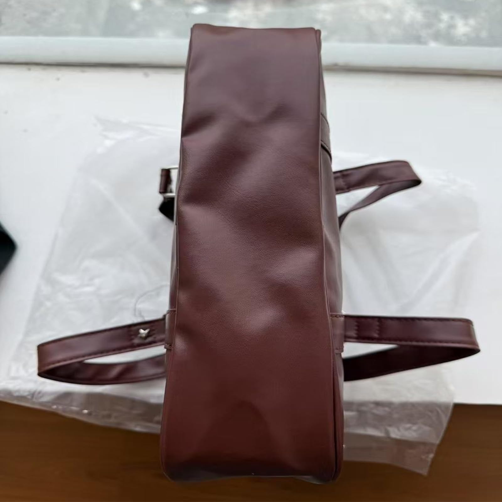 Borsa a tracolla in pelle PU di ispirazione giapponese per professionisti con tracolla comoda e tasche multiple PU borsa a tracolla
