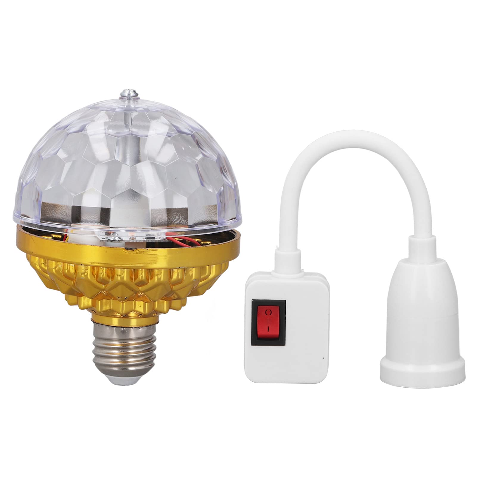 Keenso Lámparas de Bola de Discoteca, Bola de Luces de Fiesta de Metal con Enchufe Universal para Ceremonia de Boda de Karaoke