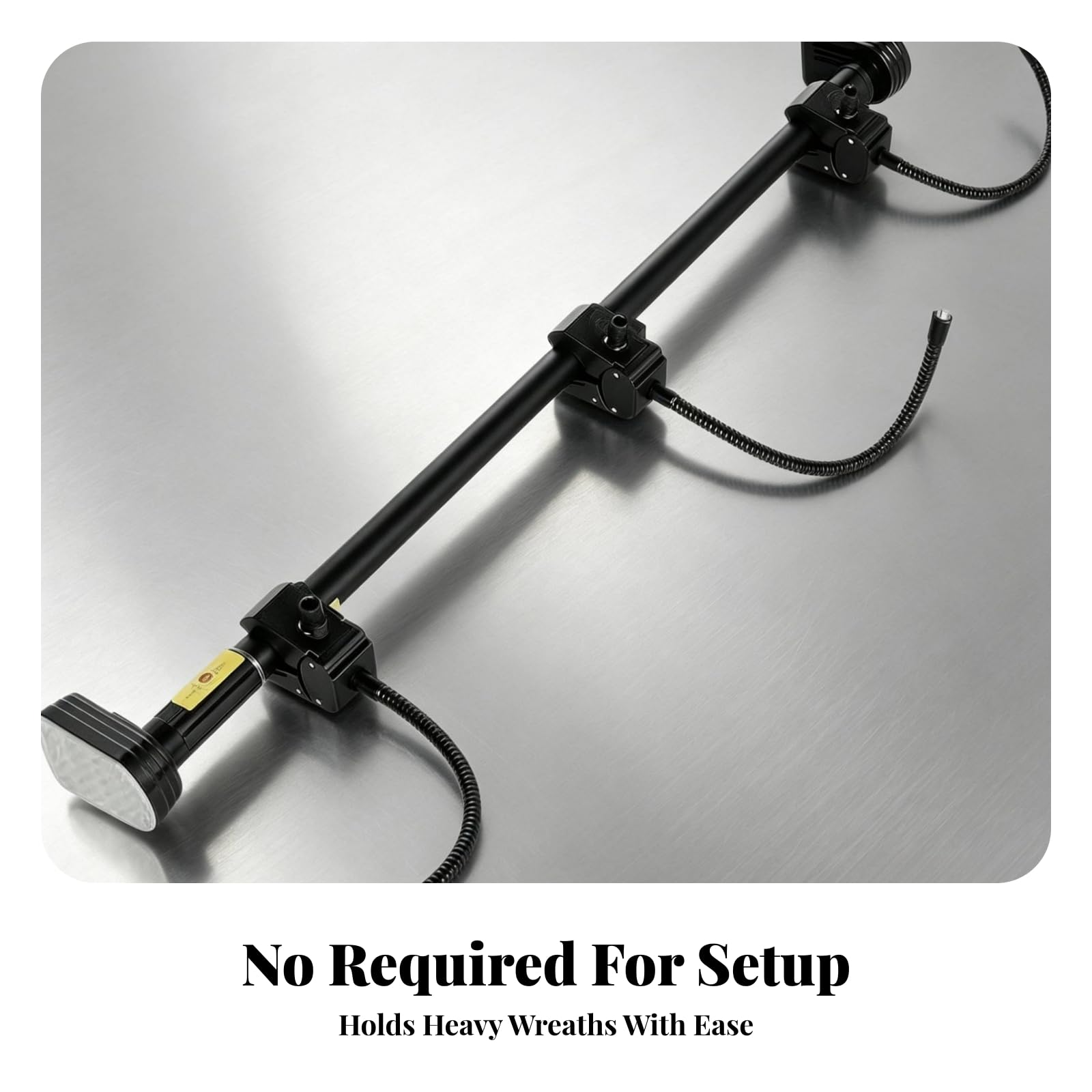 Colgador Puerta con Telescópica Ajustable sble para Arrendatarios, 80-170cm