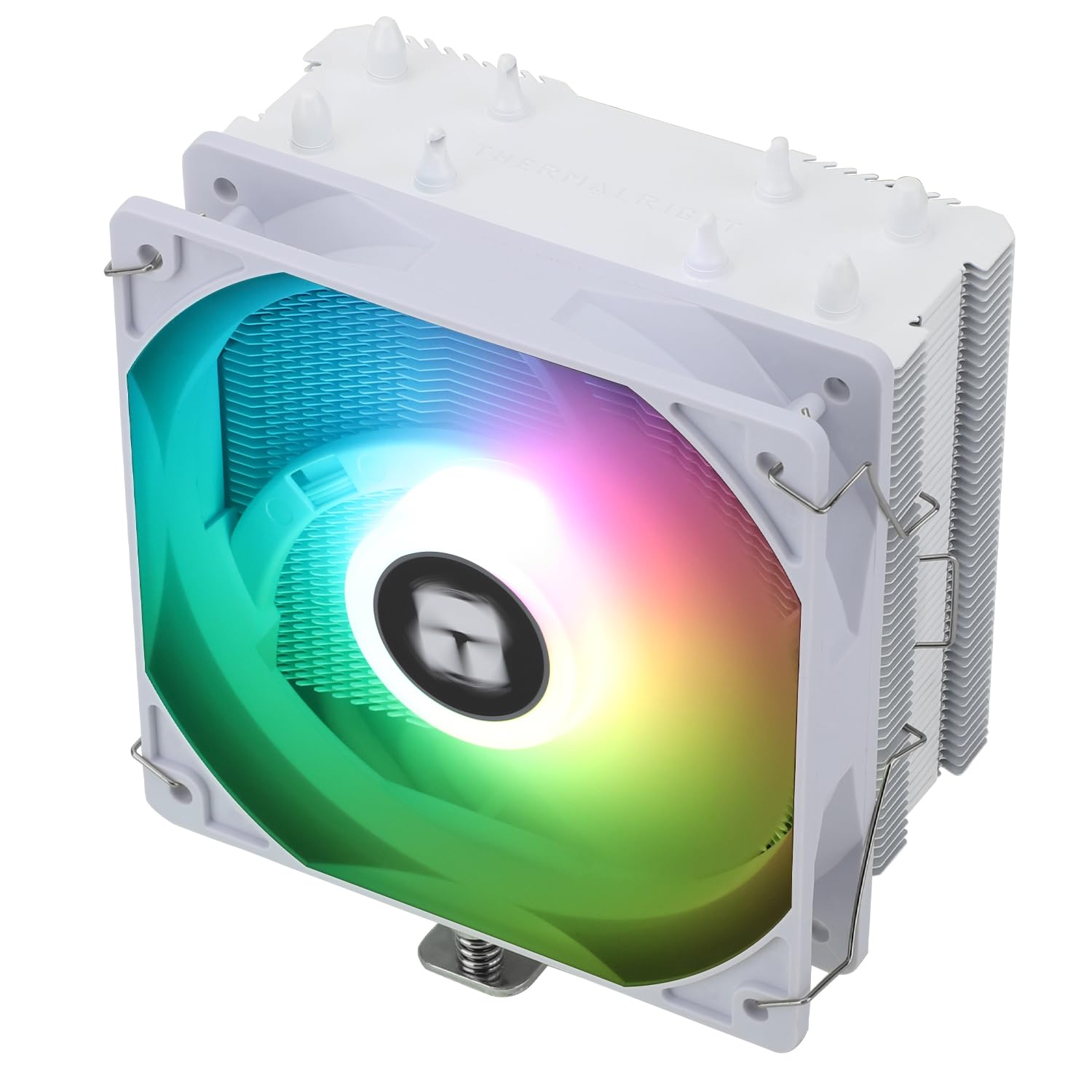 Thermalright Assassin X 120R SE ARGB White CPU Air Cooler,L-C12CW-S PWM Quiet Fan CPU Cooler, 5V 3pin ARGB Led, for AM4/AM5/Intel lga1851/1700/1150/1151/1200,148mm High PC Cooling,White