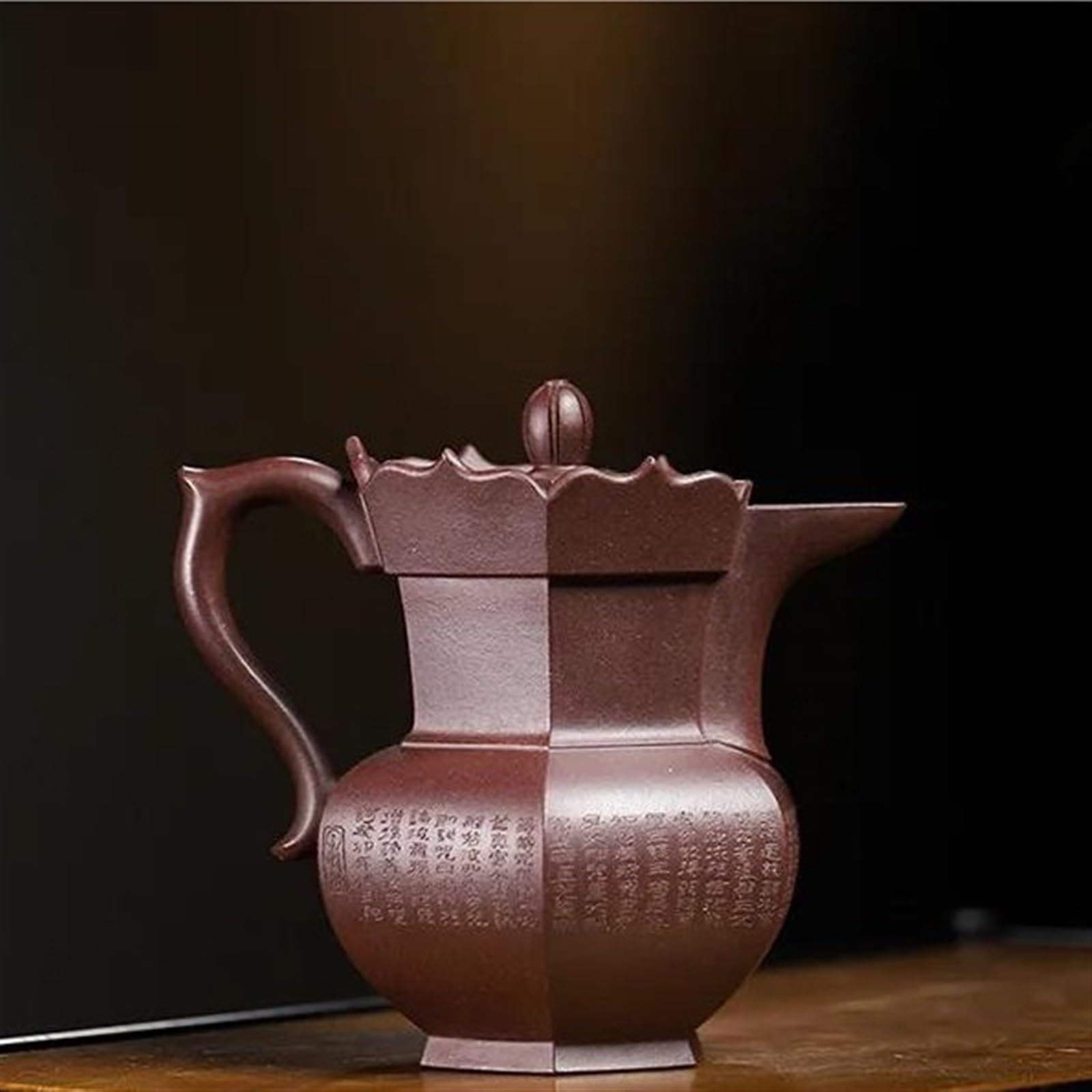 Ensemble de théière Service à thé de boue violette chinoise service à thé personnalisé boîte cadeaux Yixing théières en argile pourpre 220 ml pot de chapeau de moine fait à la main bouilloire de beau
