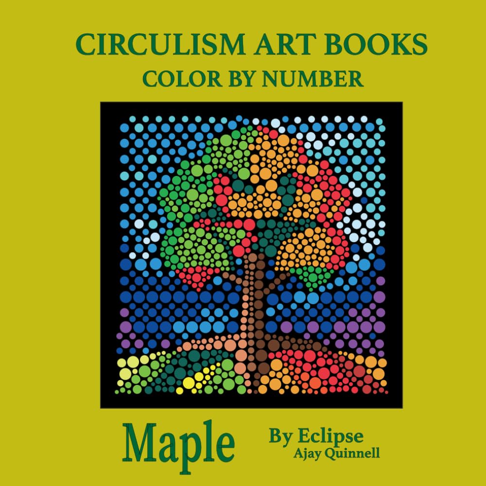 Maple - Color By Number Circulism Book : Standard paper edition