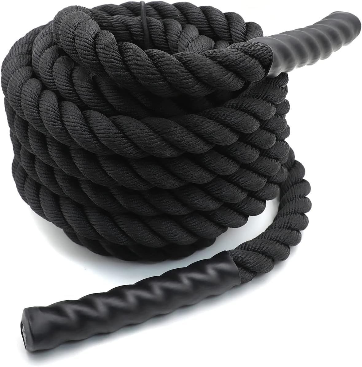 XKMT- Battle Rope Training Rope (1.5"/30ft) Sports Exercise Strength Cardio Fitness Outdoors [P/N: ET-HOME005-BK]