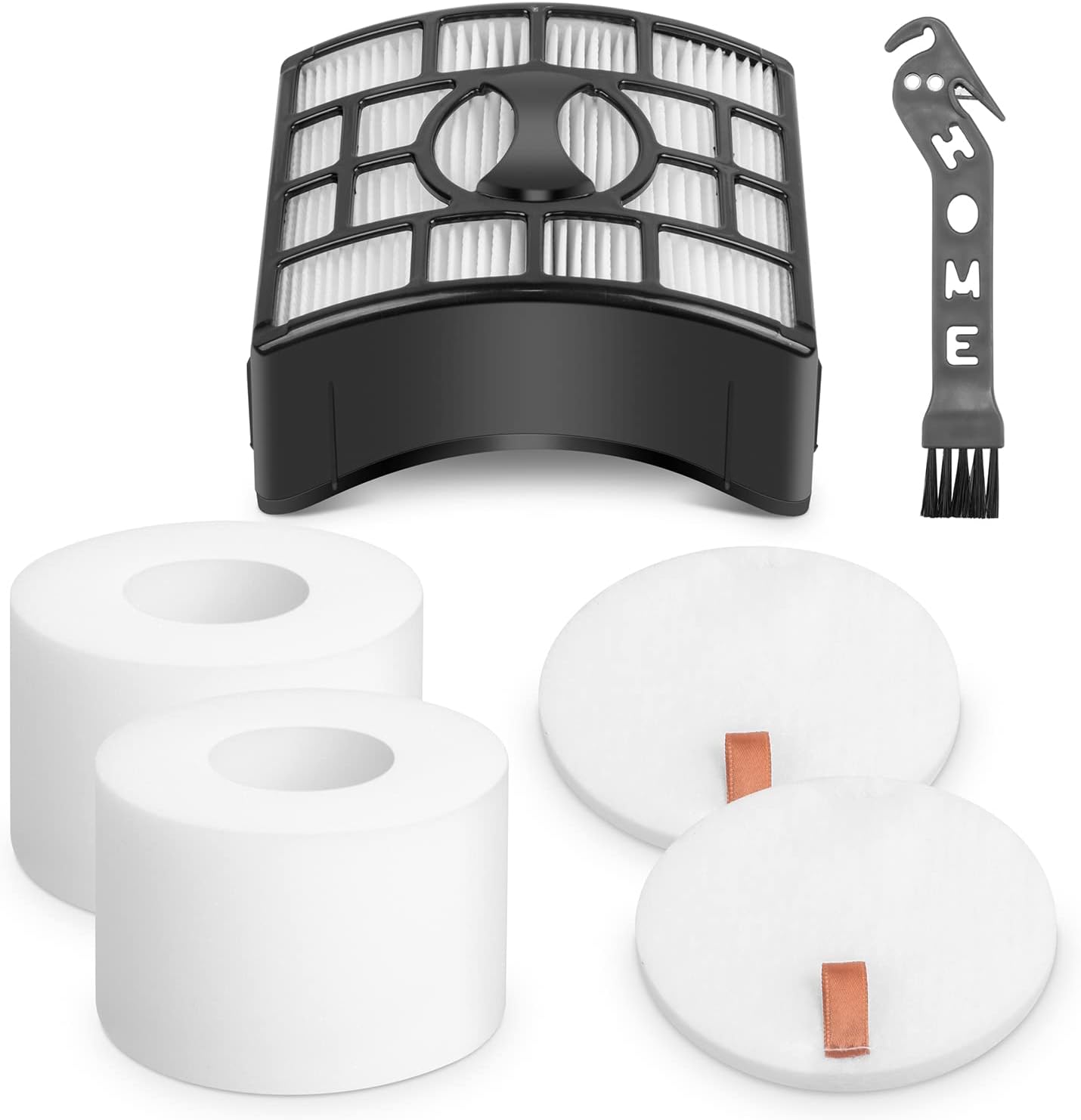 Jollsung NV601UK Filters for Shark Upright Vacuum, 2 Felt Foam Filters