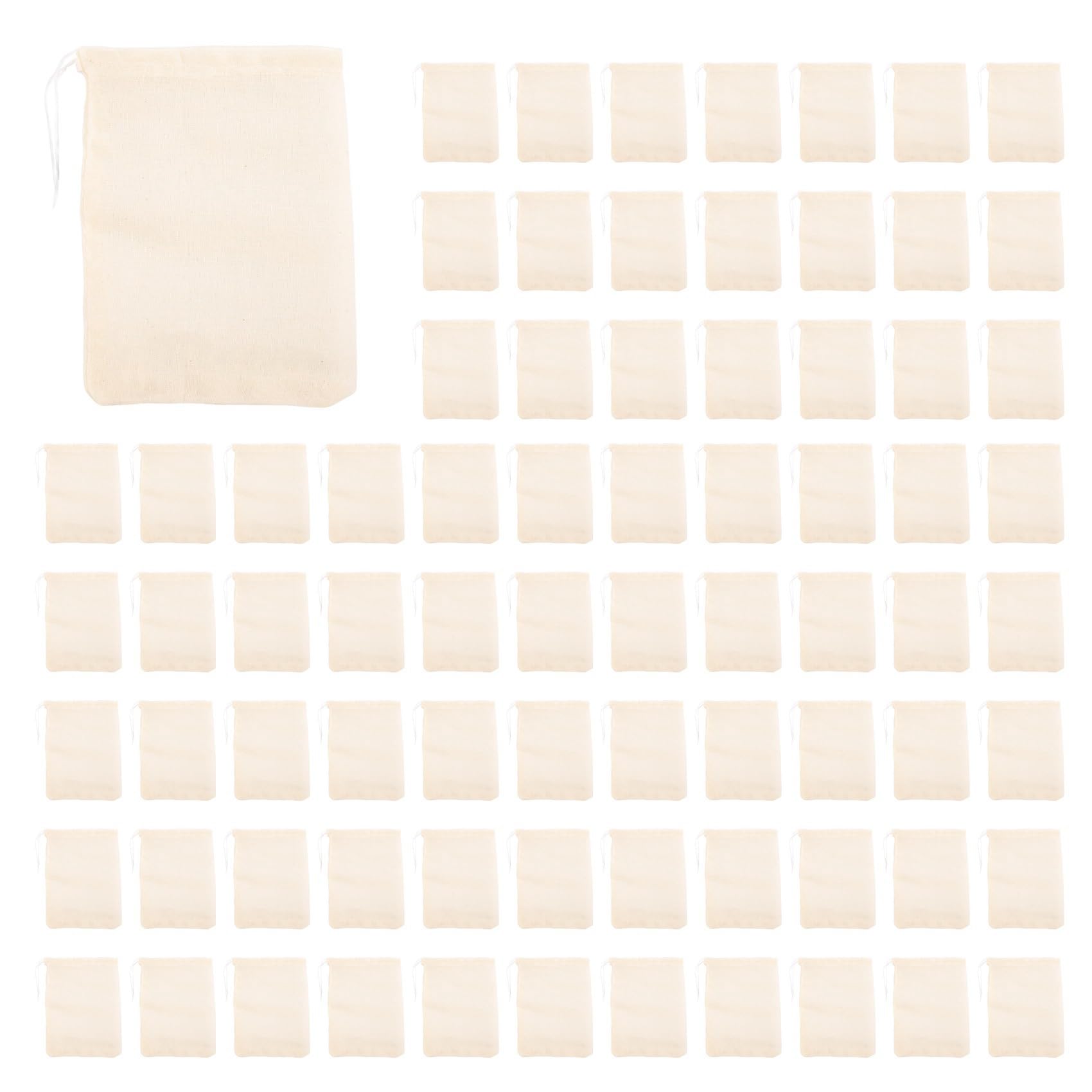 Sachets de mousseline premium en coton naturel pour d'infusion de thé en vrac