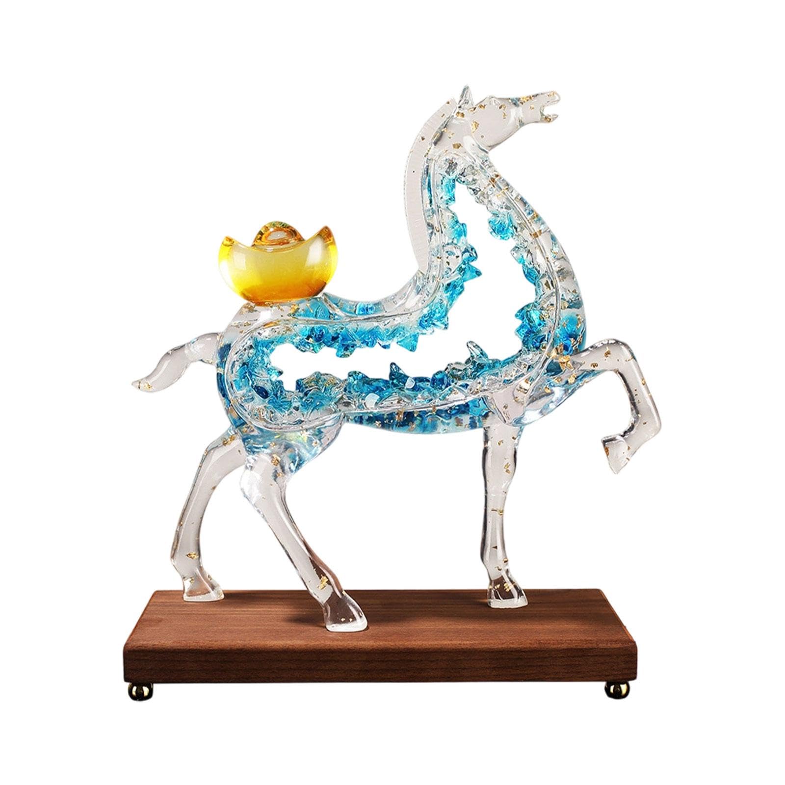 Amazon.co.jp: KQFCAZRE 馬の像、デスクトップの飾り、クリエイティブ