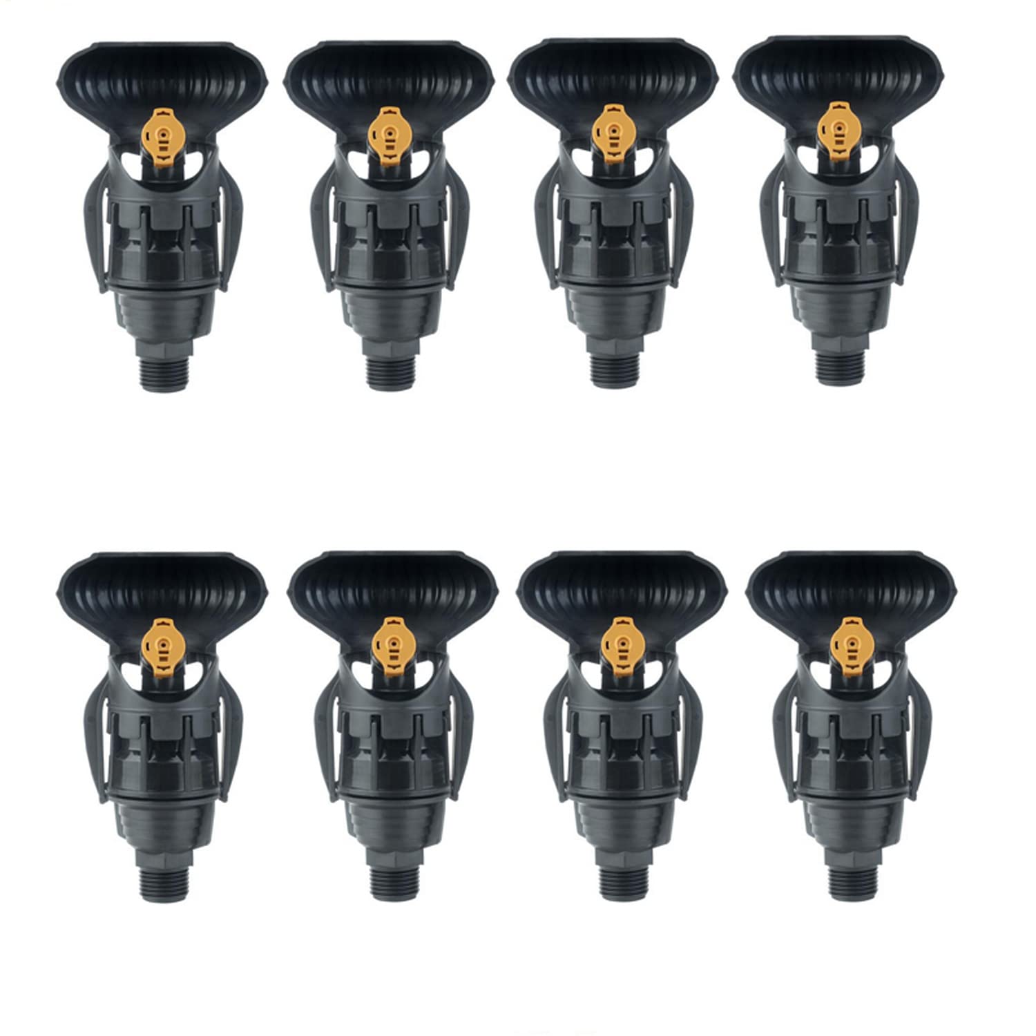 Arroseur de pelouse rotatif 180° en lot de 8 avec filetage mâle 1/2 pouce