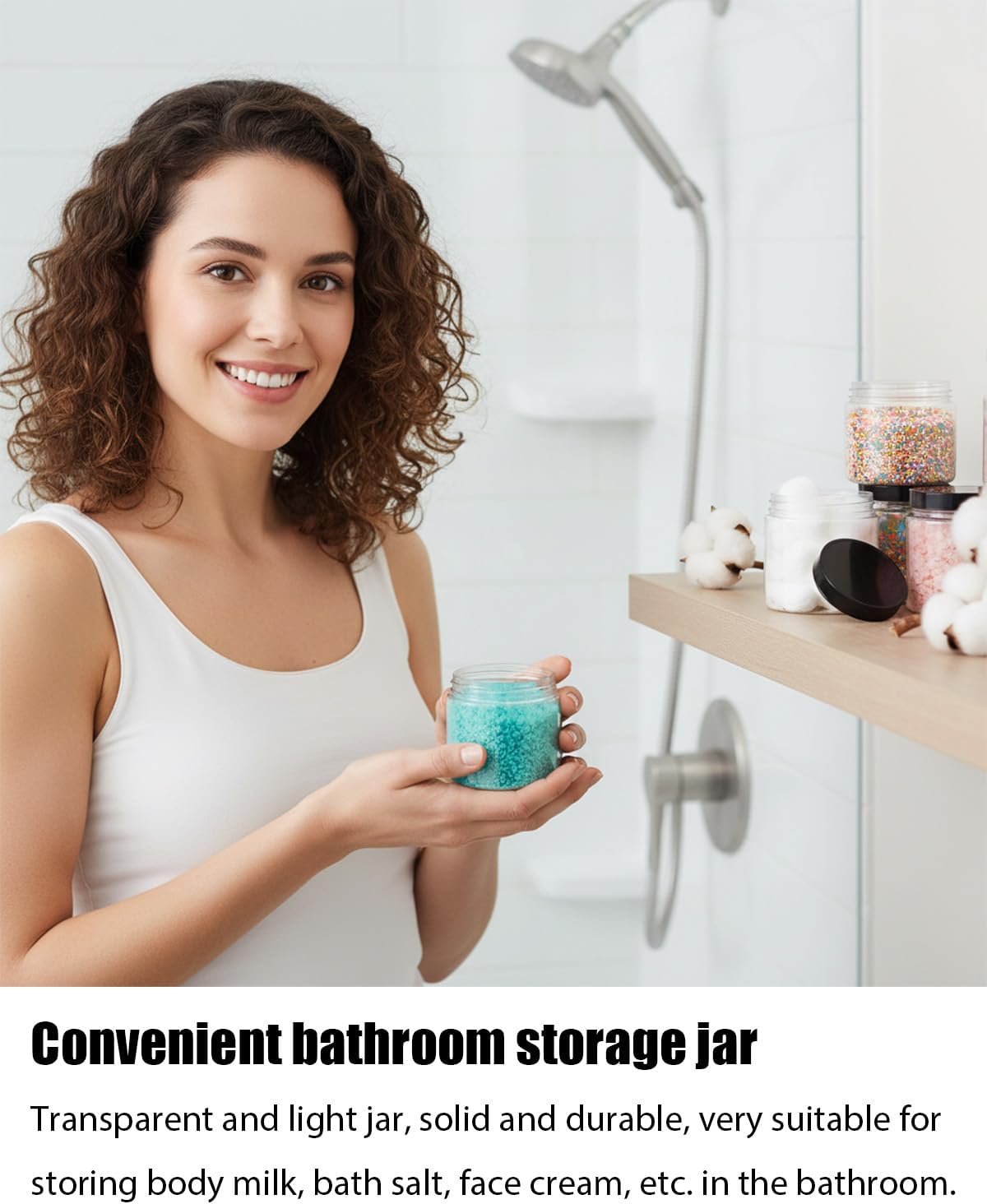 Plastic Containers With Lids, 60 Pcs 4 Oz Mini Jars With Lid Empty Clear Plastic Jars Travel Round Jar, Clear Container With Lid For Storing Dry Food, Makeup, Honey Jam, Cream, Butter, Lotion