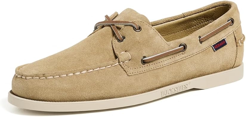 Sebago Mens Portland Flesh Out Suede Boat Shoes