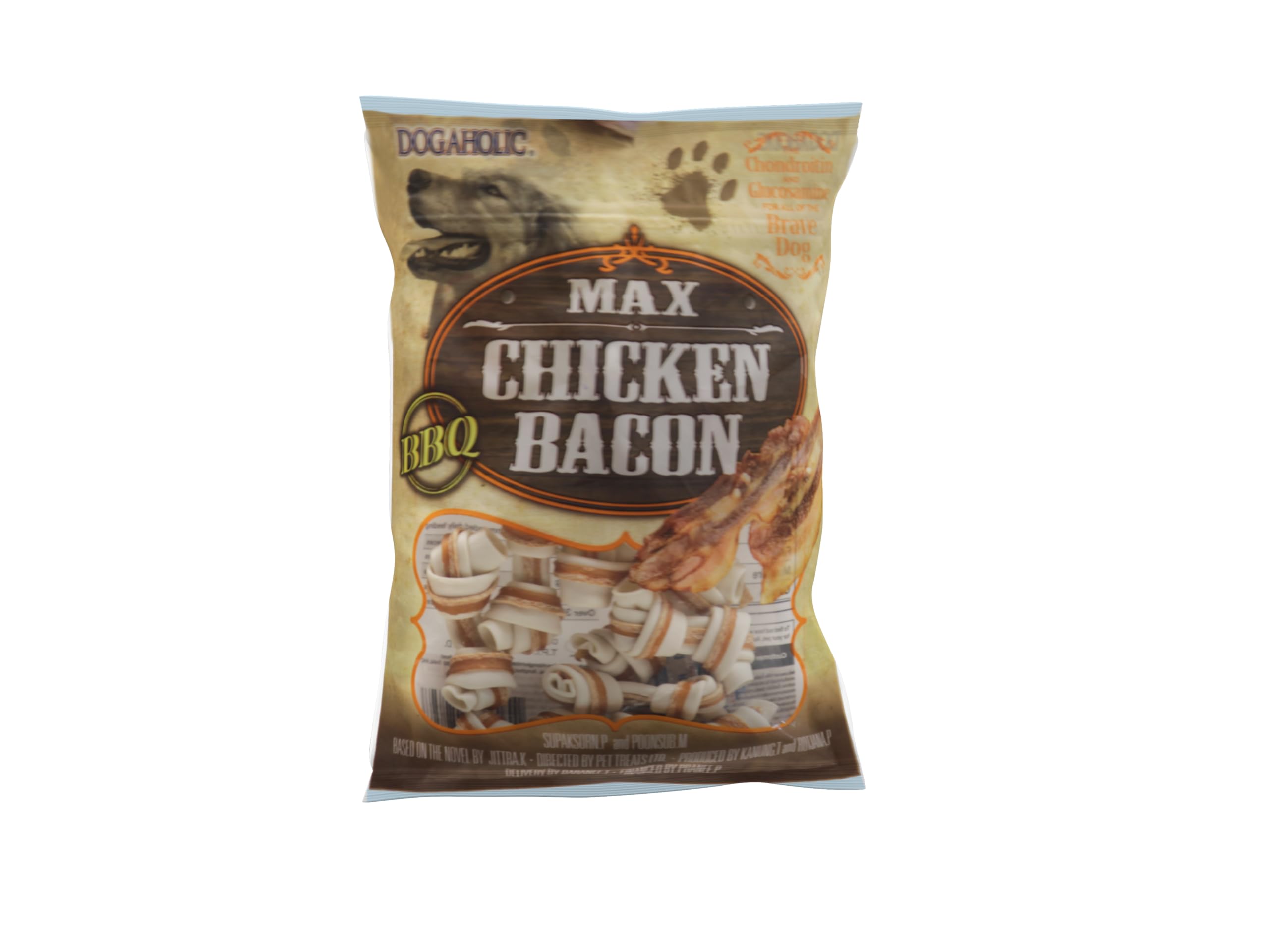 Protein-Rich Dogaholic BBQ Max Chicken Bacon Bone Dog Treats for All Breeds with Bacon-Barbecue Flavour, Low in Fat with Real Chicken, 130 gm (B09Z7XX96Z) Amazon Price History, Amazon Price Tracker