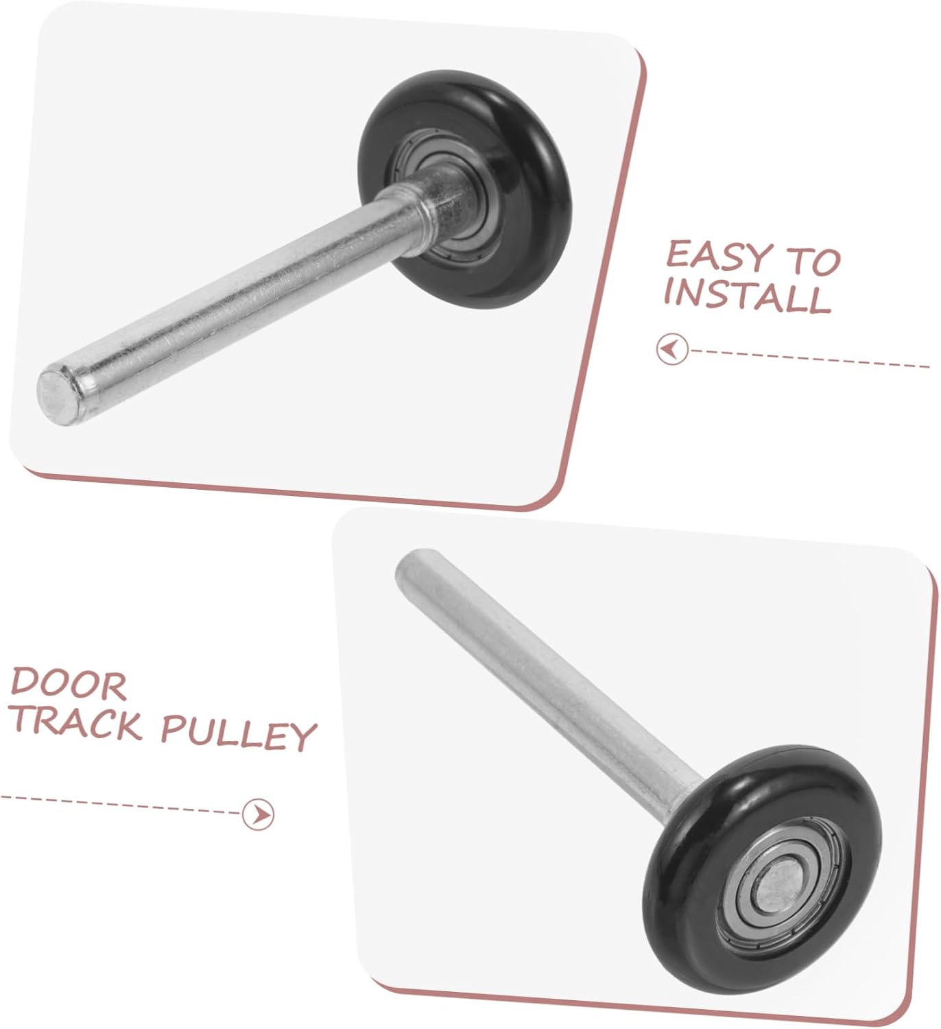4pcs Precision Nylon Garage Door Rollers Replacement Rollers Quiet for Residential Doors