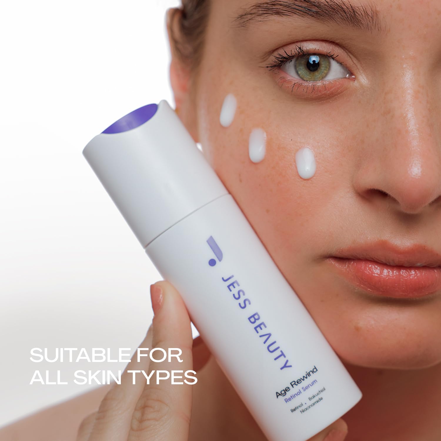 JESS BEAUTY | Age Rewind Skin Care Retinol Cream Centella Asiatica & Hyaluronic Acid | Retinol Night Face Cream Moisturizer 1 fl. oz