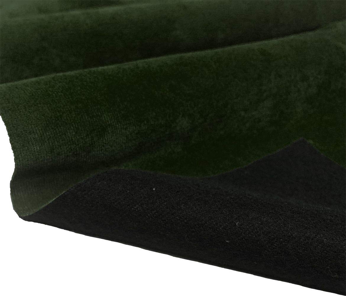 Tissu en velours pelucheux uni doux, tissus d'ameublement, couture, rideau, coussin, matériau en velours, vert foncé, 2 m, 200 cm x 145 cm, vert foncé, 2 m (200 cm x 150 cm)