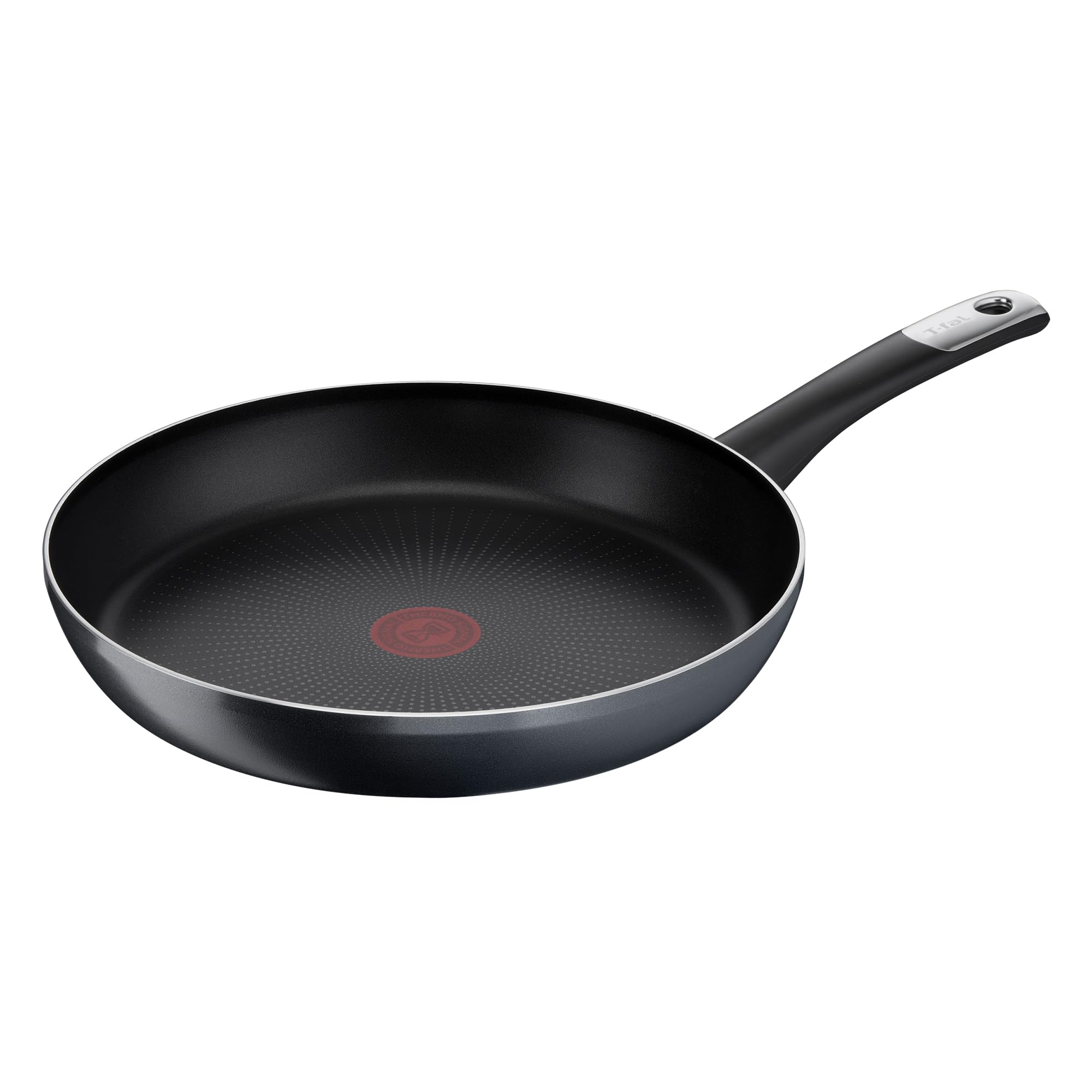 T-fal Sartén de 30 cm Hard Titanium Plus Negro con Antiadherente Titanium 2X