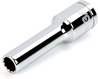 Vista 157 de TEKTON Juego de llaves de vaso de 6 puntos de 1/4 pulgadas de profundidad con riel, 11 piezas (5/32 - 9/16 pulgadas) SHD90105