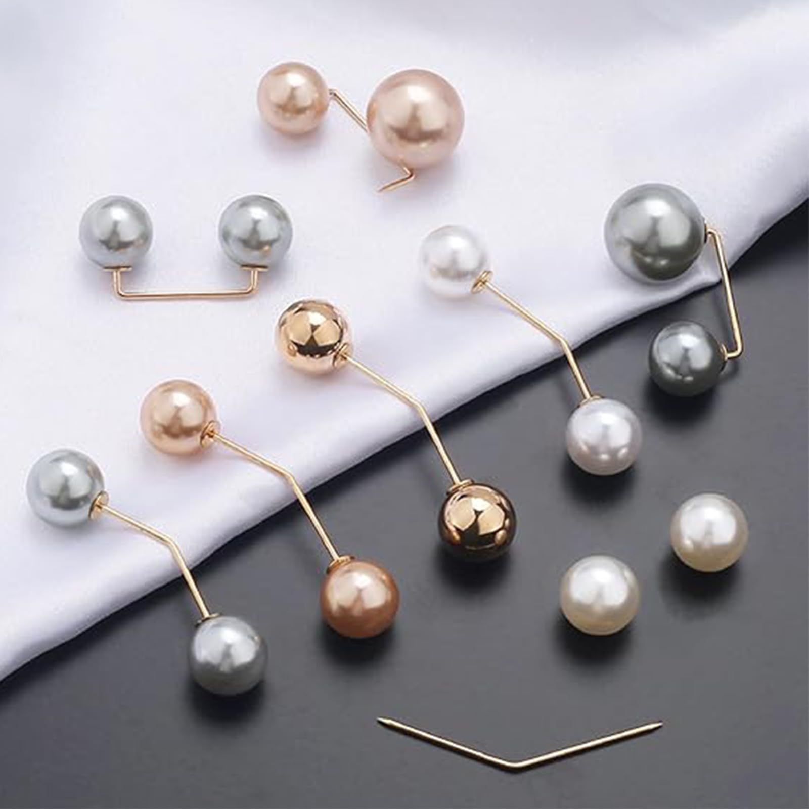 SURALIN Broche Femme avec Perles Artificielles - Broche Femme avec Faux Perles - Accessoires de Vêtements Bijoux