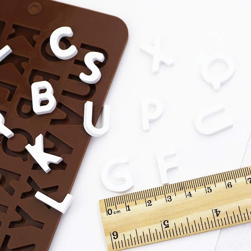 6 stuks chocoladevormen, letters en cijfers, Happy Birthday-symbolen, 2 stuks chocoladevorm hart, siliconen vormen voor cake, cijfers en letters 6 stuks chocoladevormen, letters en cijfers, Happy Birthday-symbolen, 2 stuks chocoladevorm hart, siliconen vormen voor cake, cijfers en letters