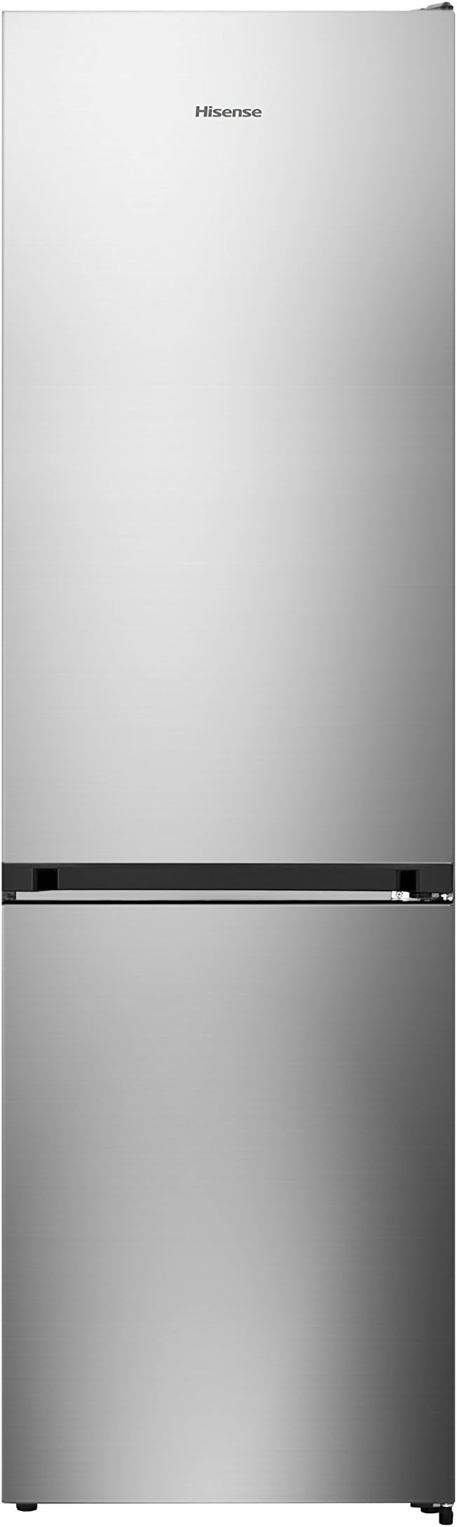 Hisense RB438N4EC3 - No Frost Estate Fridge, Stainless Steel, Net Capacity 334 L, 2 Metres High, Inverter Compressor, Drawer 0°, Chrome Wine Rack, Silent 38 dBA