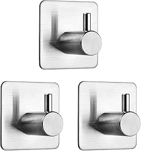 Auxmir 3 Piezas Ganchos Adhesivos para Pared, Ganchos para ...