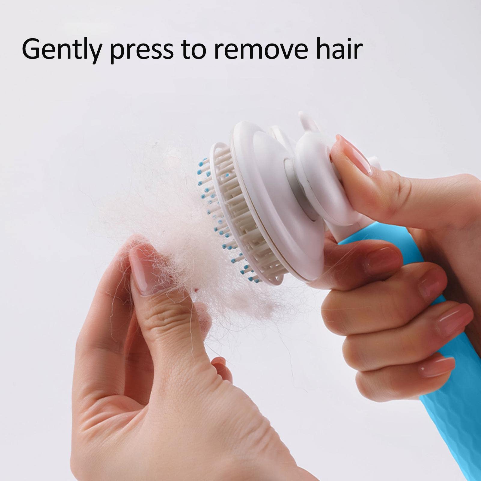 Cepillo para mascotas Cepillo para perros y gatos Cepillo para mascotas con dientes densos Cepillo para perros y gatos para mudar el aseo - Cepillo de pelo para gatos de doble cabeza Cepillo suave par
