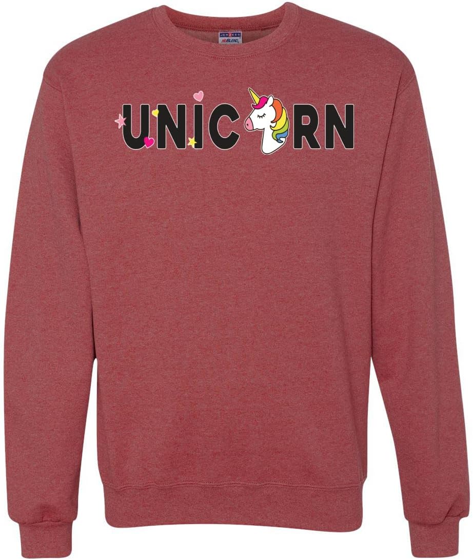 Wild Bobby Unicorn Rainbow LGBTQ Pride Month LGBT Pride Unisex Crewneck Graphic Sweatshirt