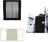 Vista 8 de VanEssential Rejilla Protectora de Puerta Trasera - Cierre de Cremallera Central - Diseñado para RAM PROMASTER Van