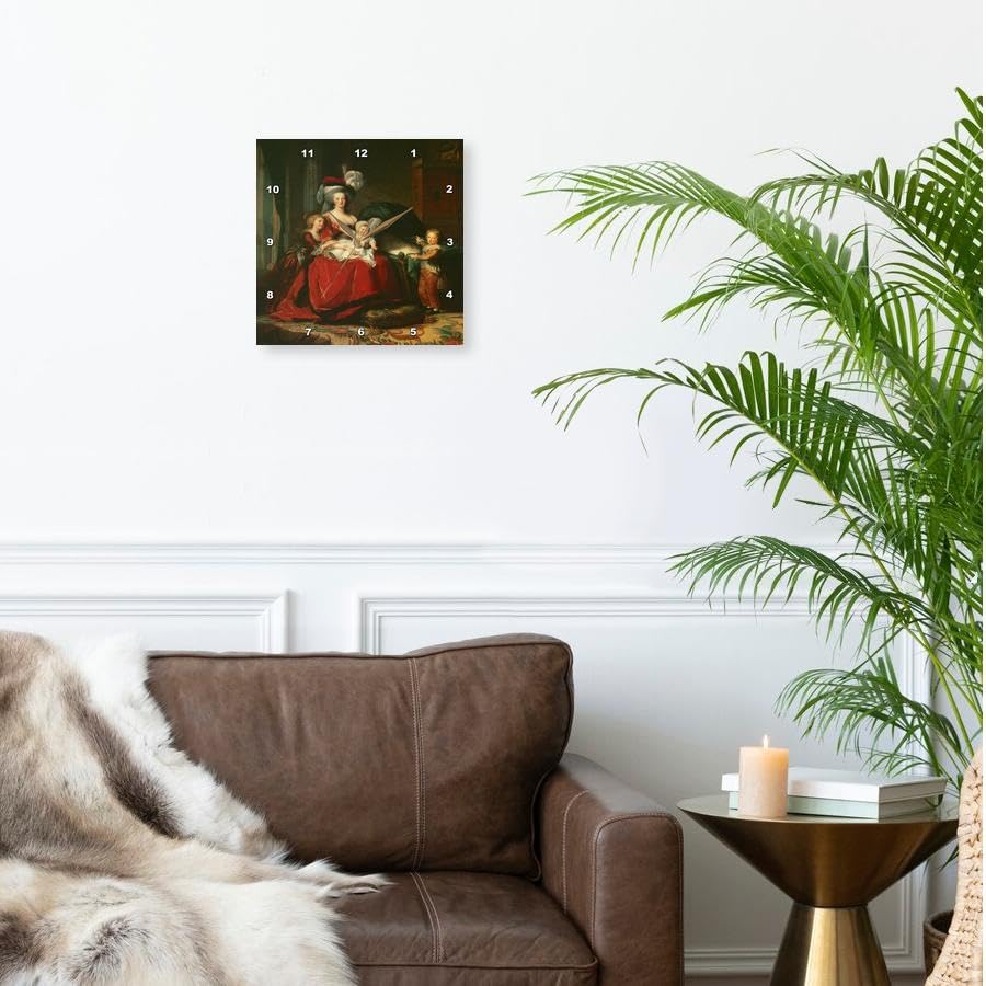 Reloj de Pared 3D Rose Marie-Antoinette 1787 miniatura 3