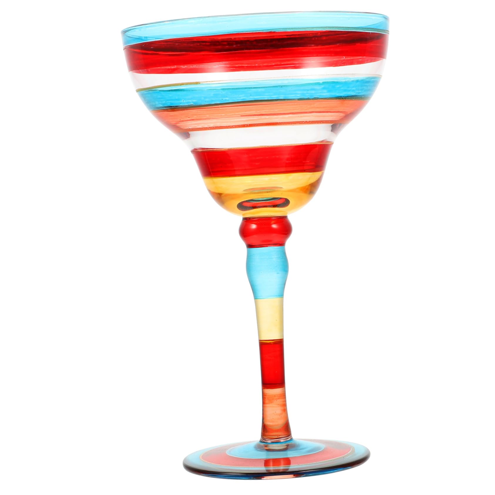 Verres Margarita haut de gamme en verre peint à la main au design chic unique