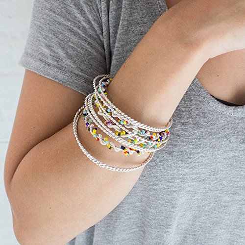 Looklove Womens Jewelry Colorful Multi Layer Beaded Cuff Bracelet #TOP4