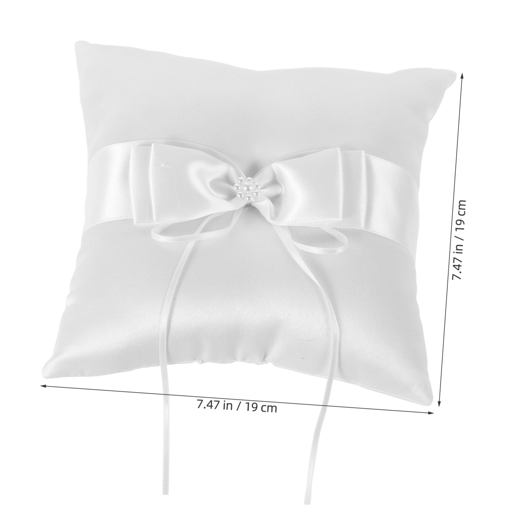 TOVINANNA Elegant Wedding Bearer Pillow European Design Sturdy Satin Cushion for Ceremony Wedding Accessory Engagement Holder