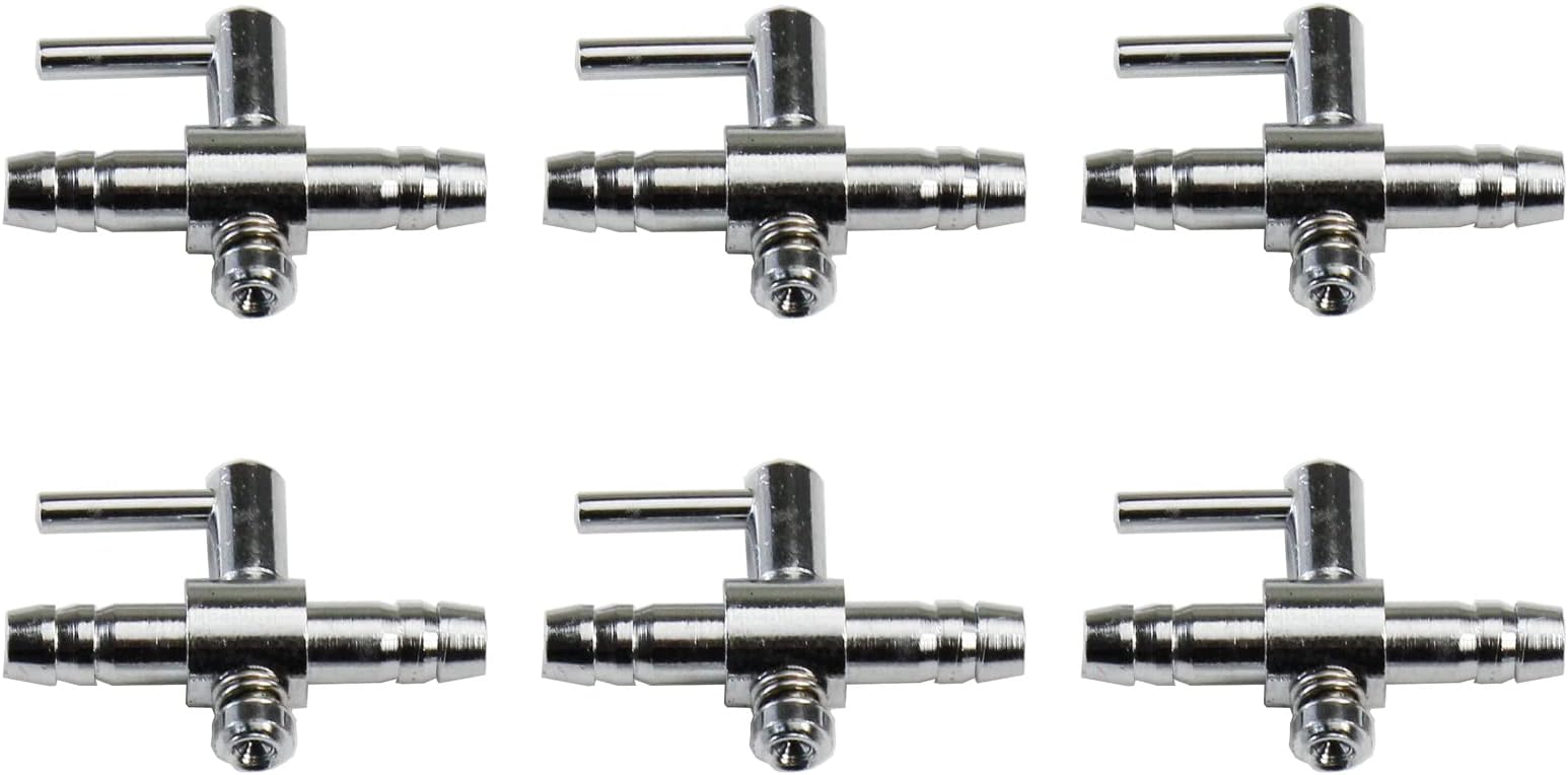 AQUANEAT Aquarium Control Valve, Metal Stainless Steel Gang Valve, Air Flow Distributor Splitter for Air Pump