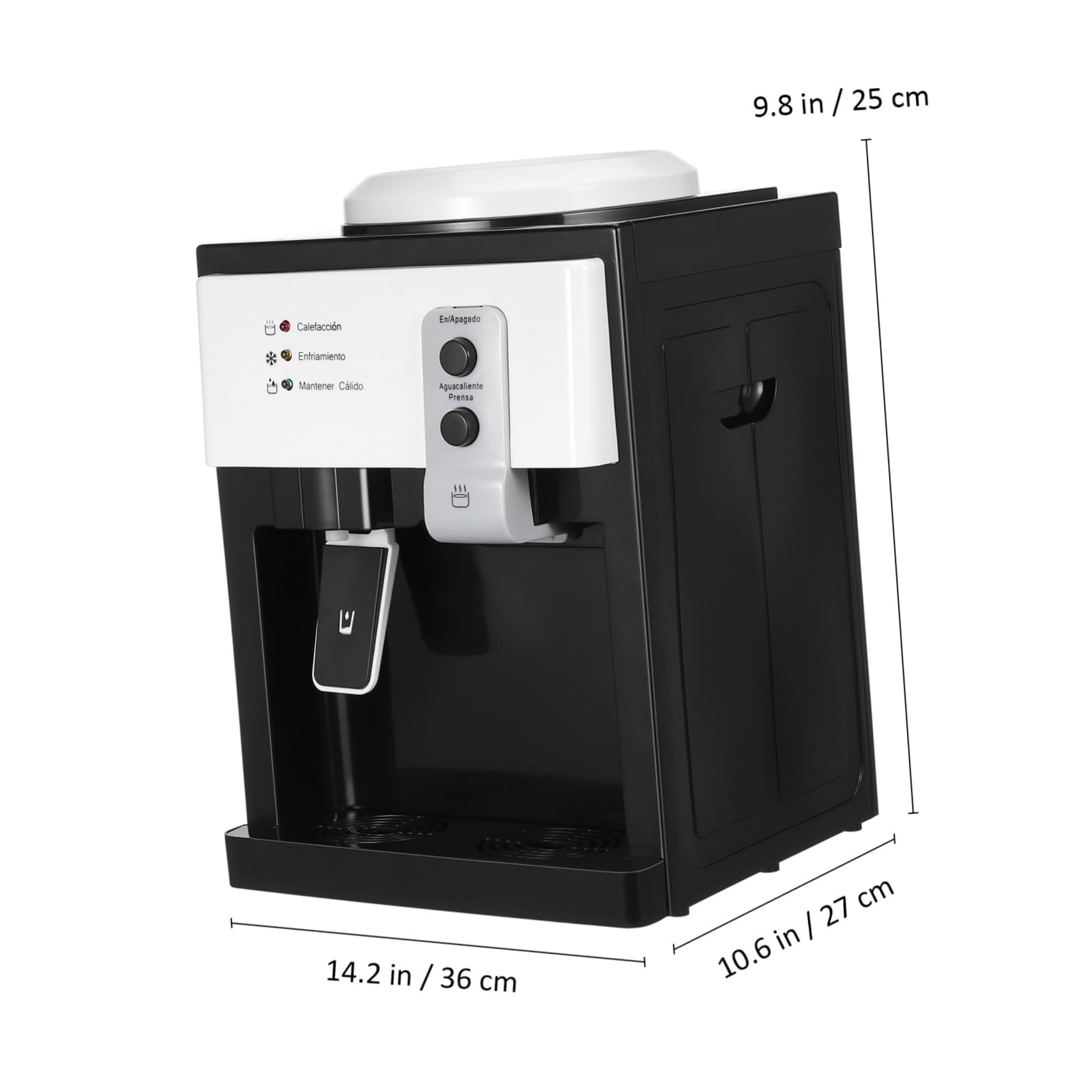 Homoyoyo Top Loading Water Cooler Dispenser for Home Office Compact Countertop Bottled Water Heater Easy to Use Detachable Design Compatibility for Various Bottle