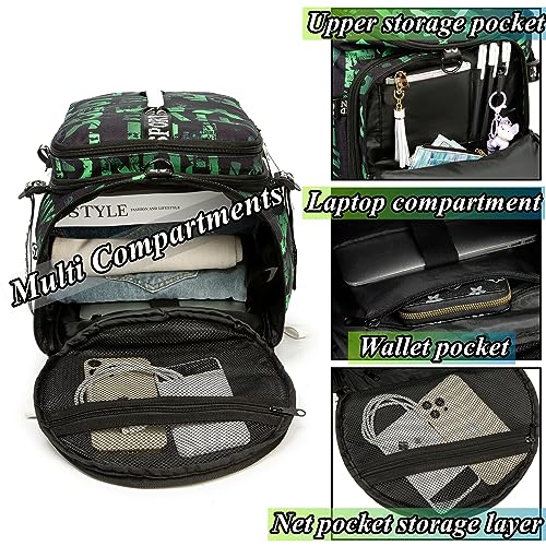 Image of SDTAME Gym Duffel Backpack with Shoe Pocket & Laptop Sleeve
