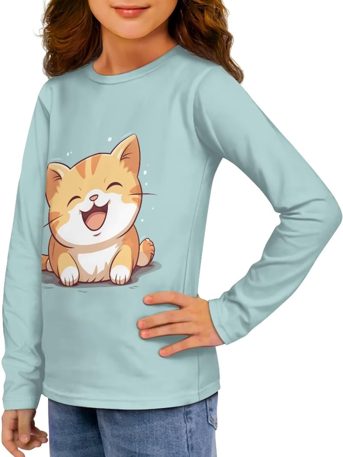 Long Sleeve Shirts for Girls Casual Crewneck Tops Fall Winter Outfits for 3-16 Years Old - Image 4