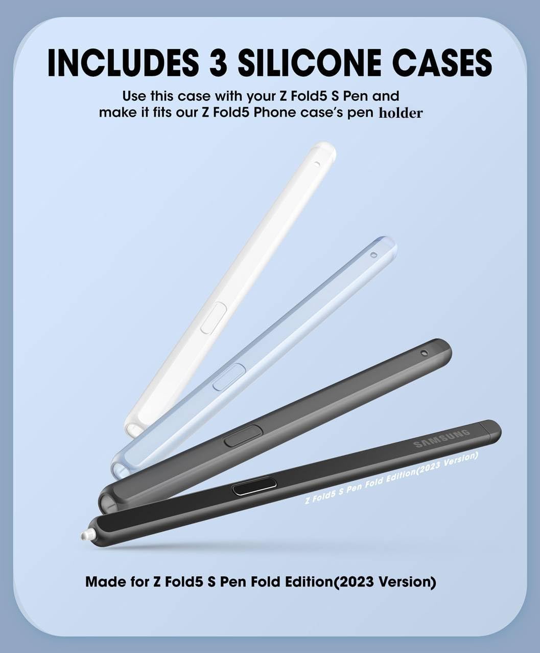 SUPCASE for Galaxy Z Fold 5 Case with S Pen Holder (Unicorn Beetle Pro), [Built-in Screen Protector & Stand] [Military-Grade Protection] Heavy Duty Protective Phone Case for Samsung Fold 5, Tilt