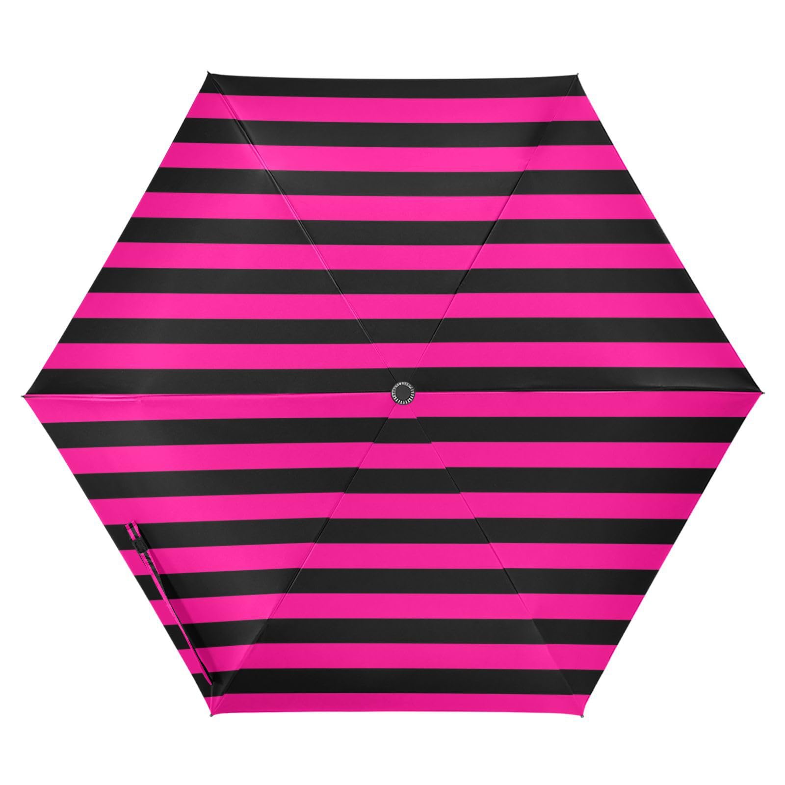 EtherSpher Pink and Black Line umbrella automatic 39 Inch Compact auto open close Golf Umbrellas for water,sun & rain resistant Outdoor Defence Accessories sombrilla de