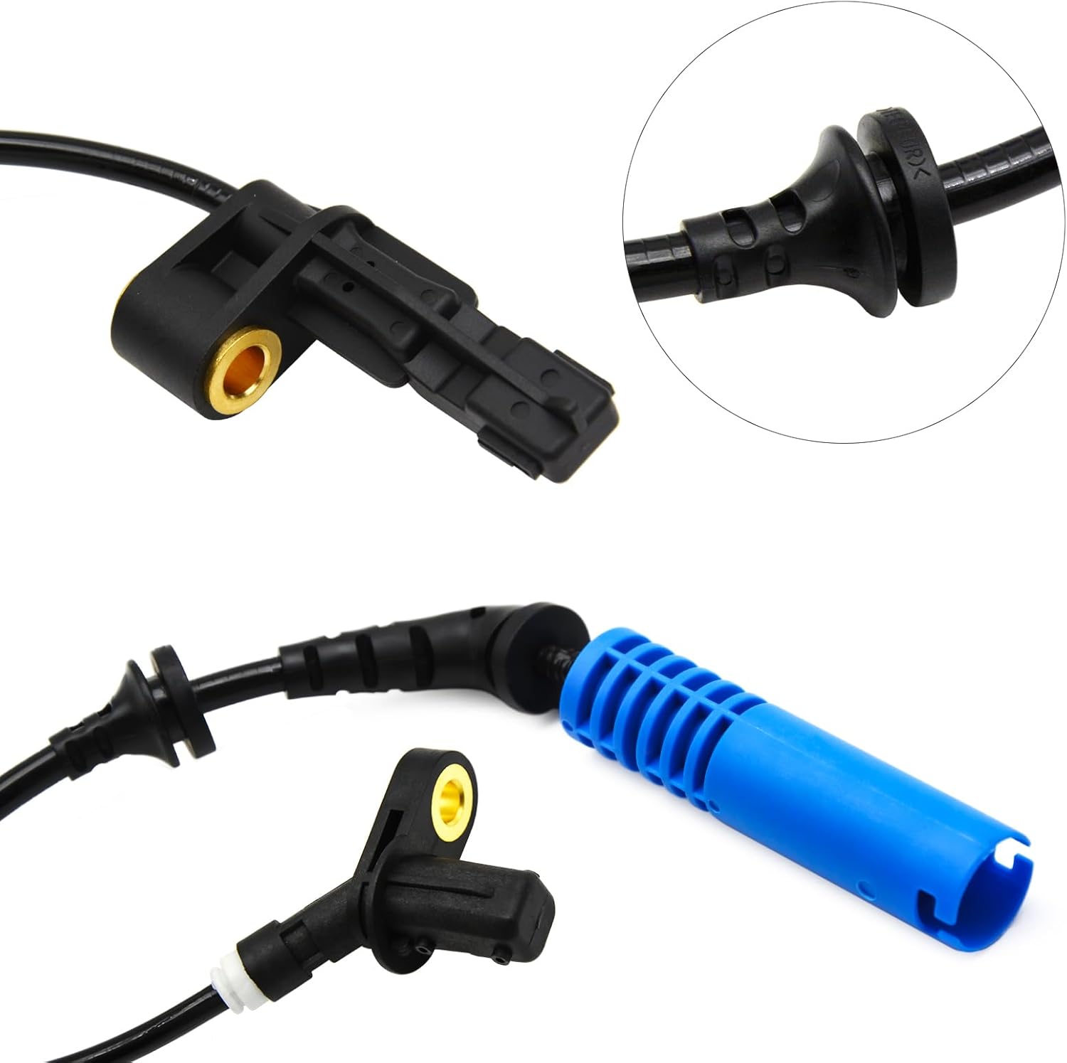 ALS464 ALS436 ALS438 ABS Wheel Speed Sensor Front Rear Left and Right for BMW 325Ci 330Ci 01-06, 325i 02-05 330i 01-05, M3 03-06 Replace OE 34526752681 34526752682 34526752683, Set of 4