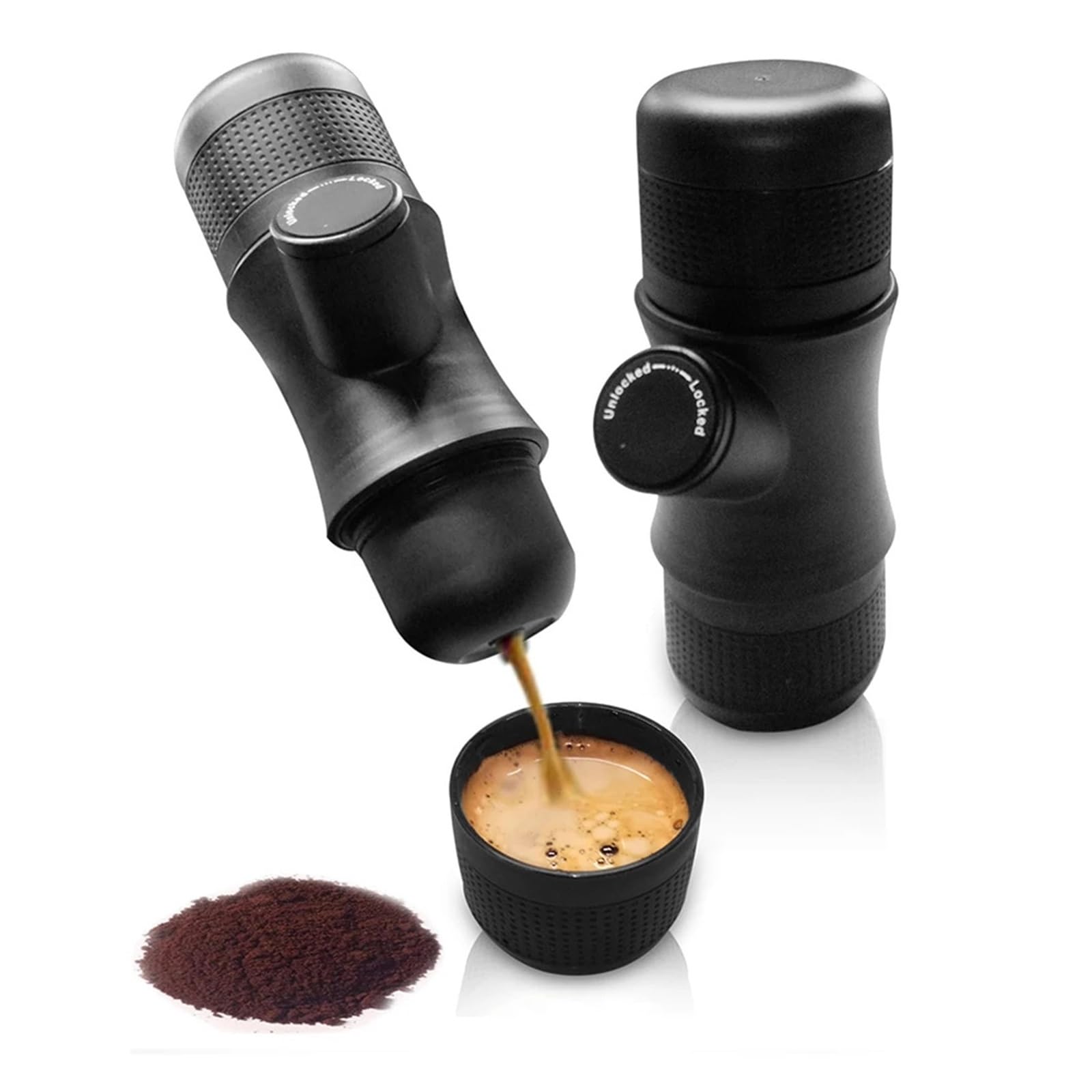 Przenośny ekspres do kawy Ręczny Ekspres Do Kawy Przenośny Espresso Podróży I Pikniku, na kemping, piesze wycieczki, do kampera
