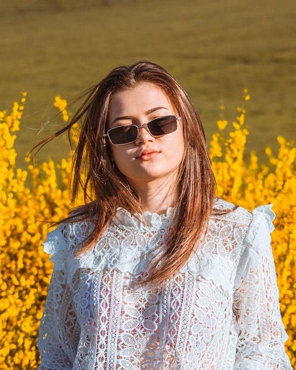 Miniatura 5 de FEISEDY Gafas de sol rectangulares pequeñas vintage para mujeres y hombres, gafas de sol cuadradas de moda retro con marco de metal B2295