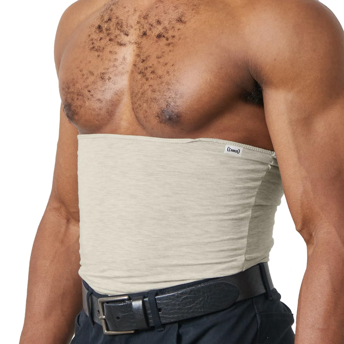 CHARM Damen Nierenwärmer Herren Rückenwärmer - Bauchband Schwangerschaft Mix Grau