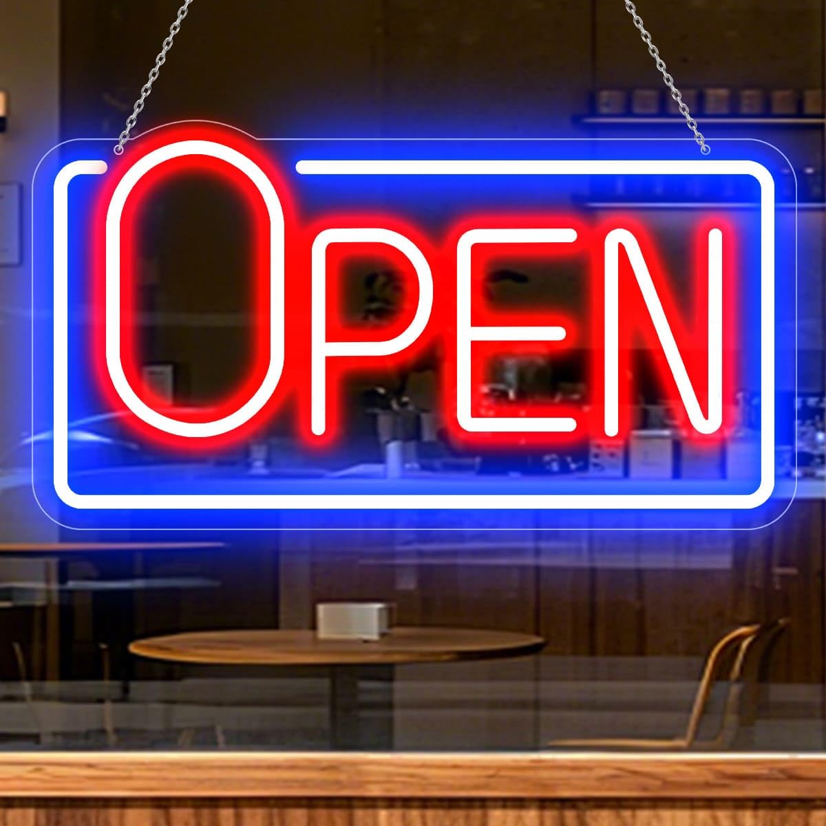 Photo 1 of 22" X 11.8" Led Neon Open Sign for Business Window, Light up Open Sign for Store Carteles Letreros Para Negocios.